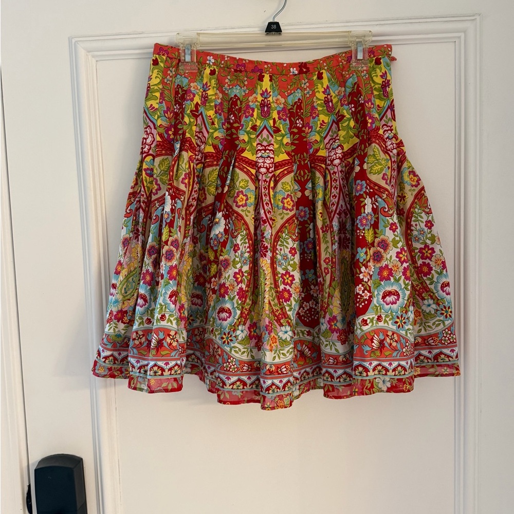 Jones Wear Jeans Floral Multicolor pleated Skirt